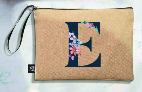 Sac à main Lettre E (Modèles variés) (25 × 18 × 1 cm)